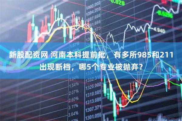 新股配资网 河南本科提前批，有多所985和211出现断档，哪5个专业被抛弃？